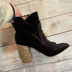 Betsey Johnson glitter boots